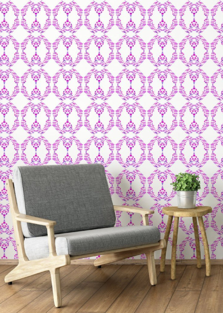 Beverly Link - Fuschia Wallpaper by The Blush Label