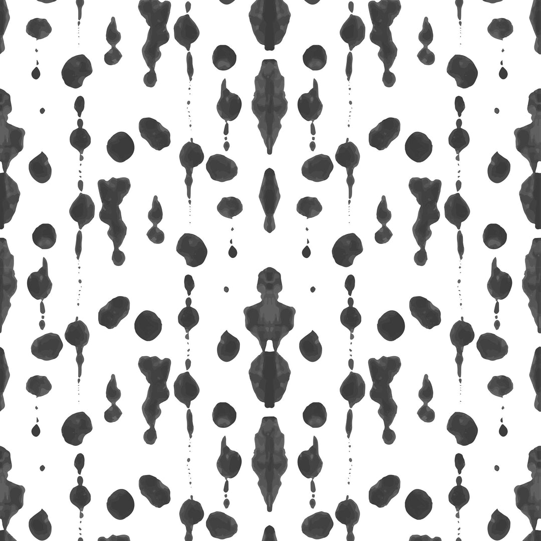 Abstract Ink - Black Wallpaper by Bohemian Bungalow