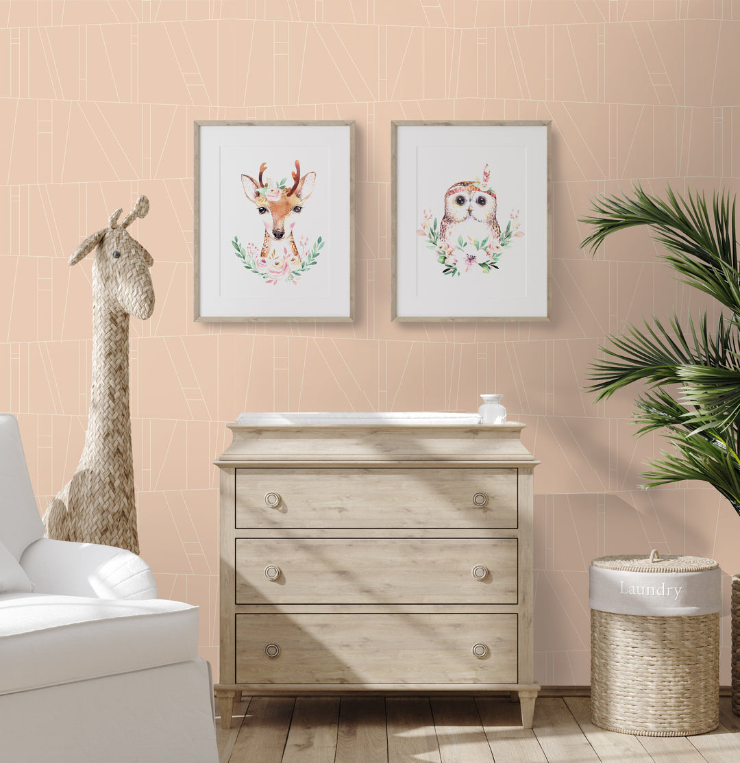 Kazi - Peach Wallpaper by Forbes + Masters
