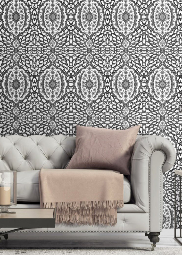 Ottoman Jewel - Greys Wallpaper