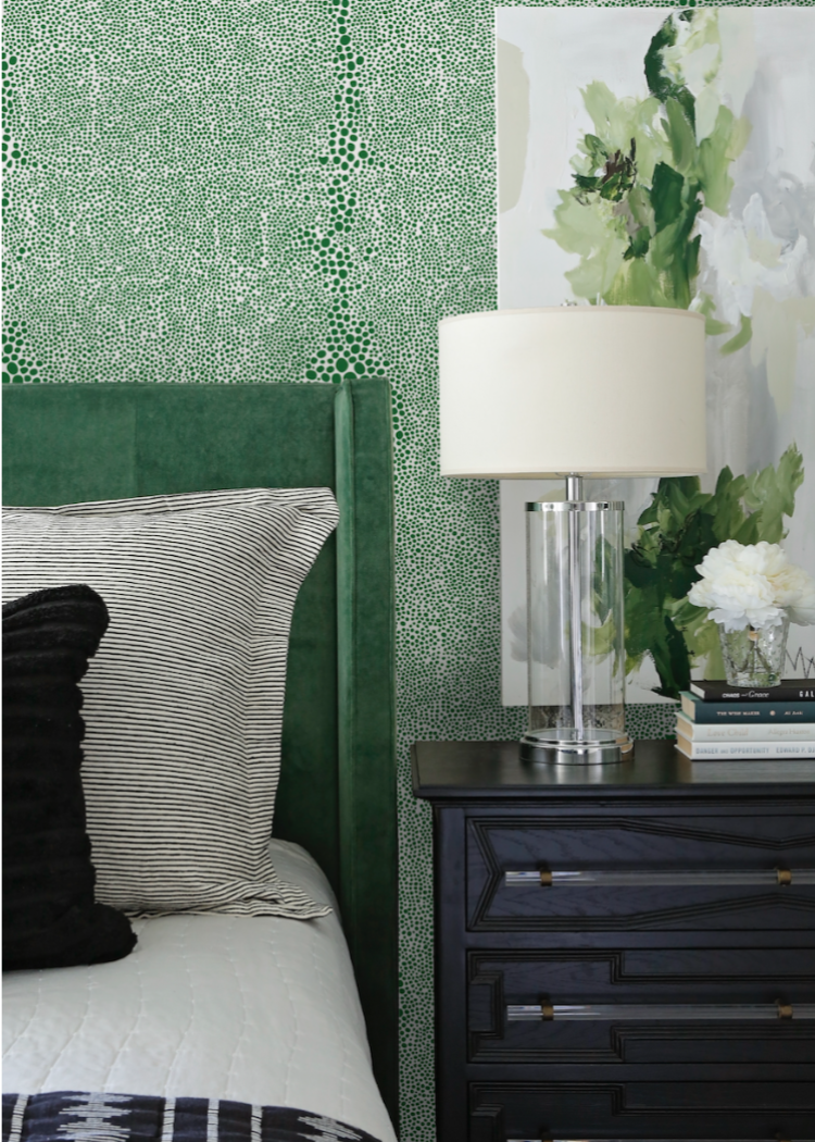 Shagreen - Signature Green Wallpaper by Mrs Paranjape Papers
