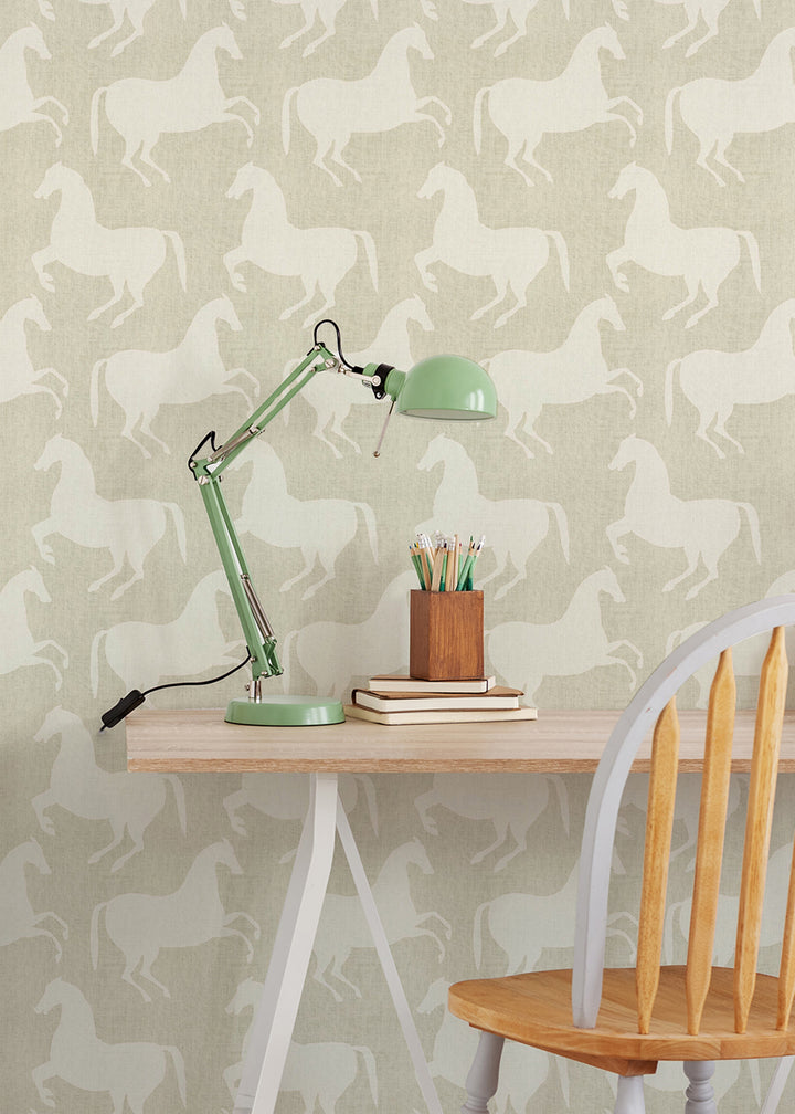 Paper Horses - Eucalyptus Wallpaper