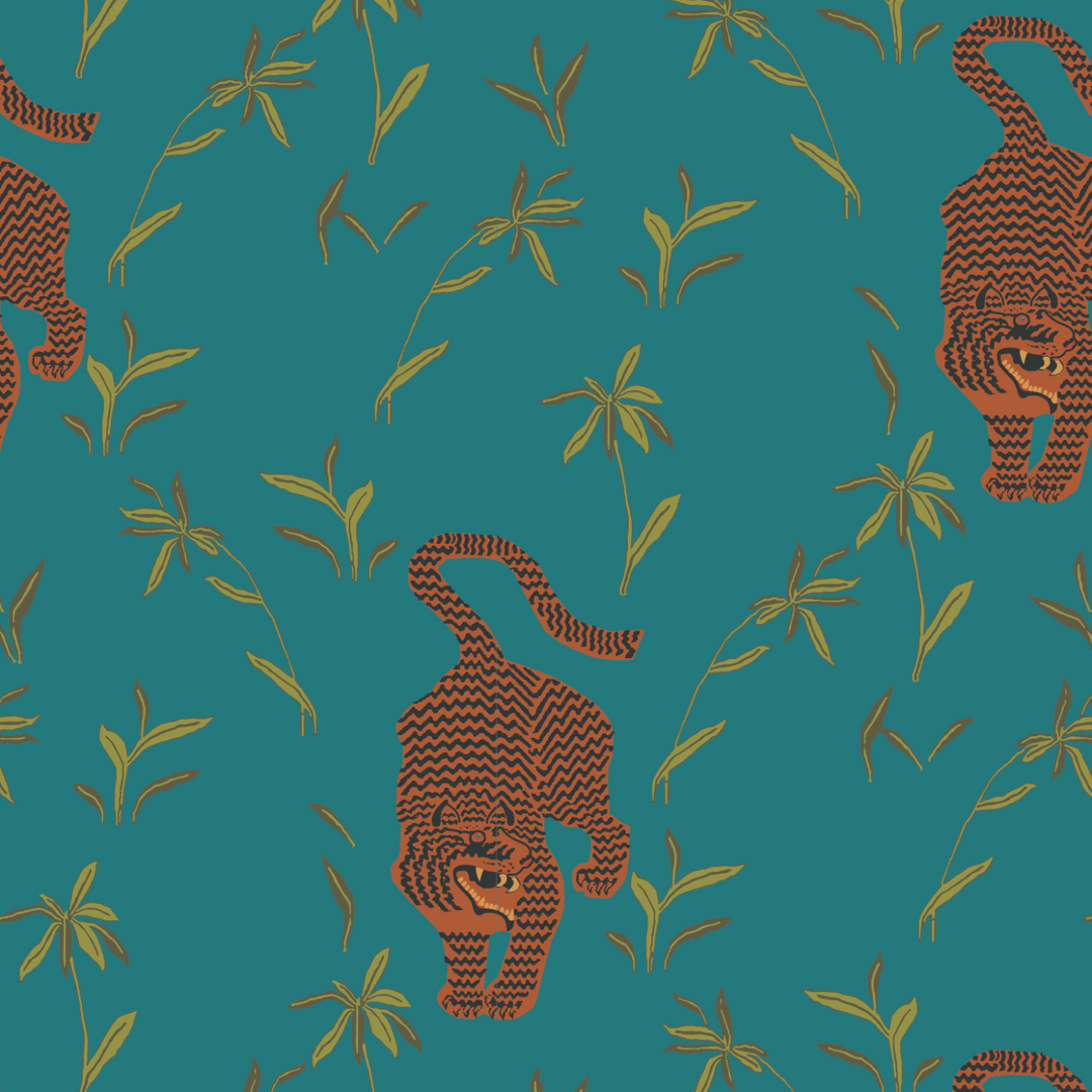 Stalking Tiger - Jewel Wallpaper