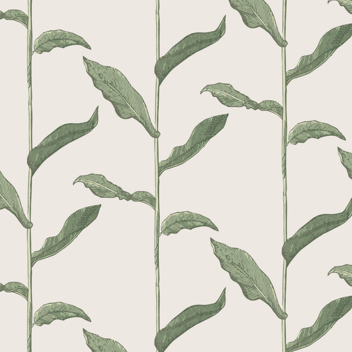 Stalks - Linen Floral Wallpaper