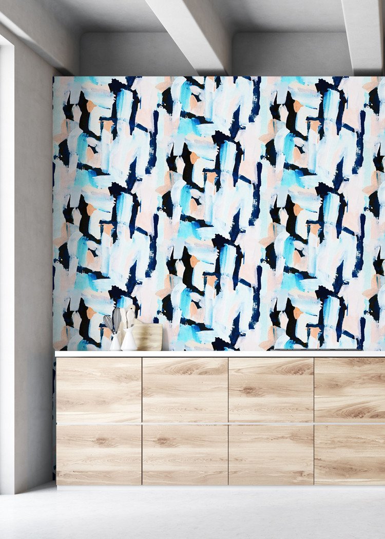 Abstract Brush Wallpaper by The Blush Label