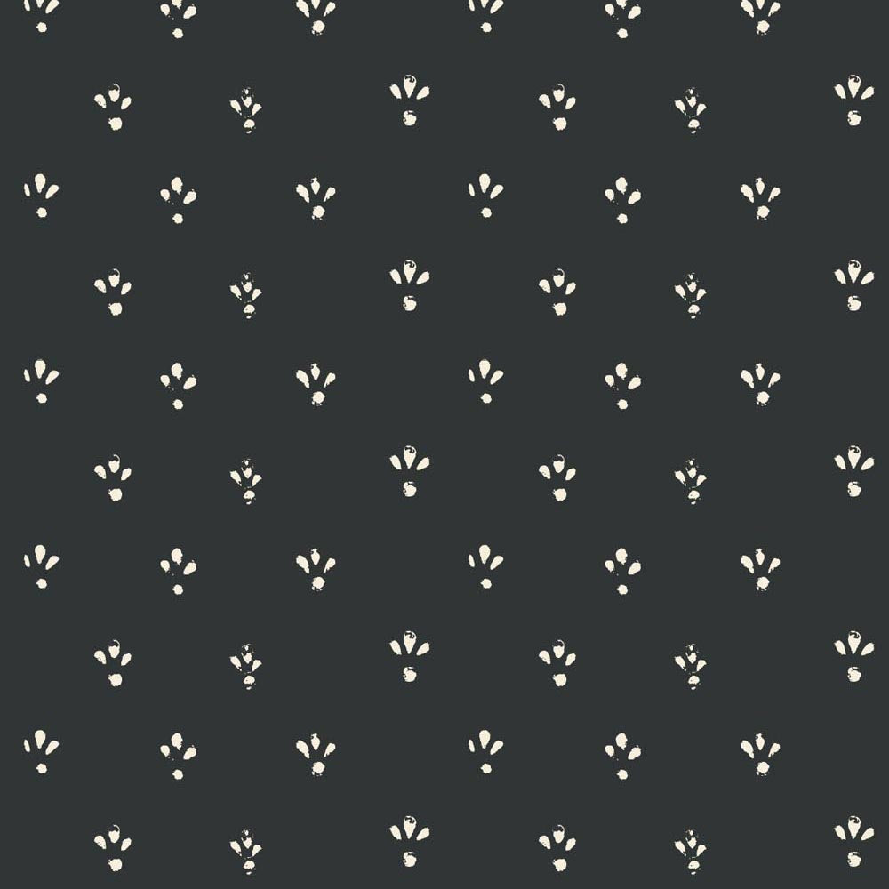 Fleur - Soot Black Wallpaper