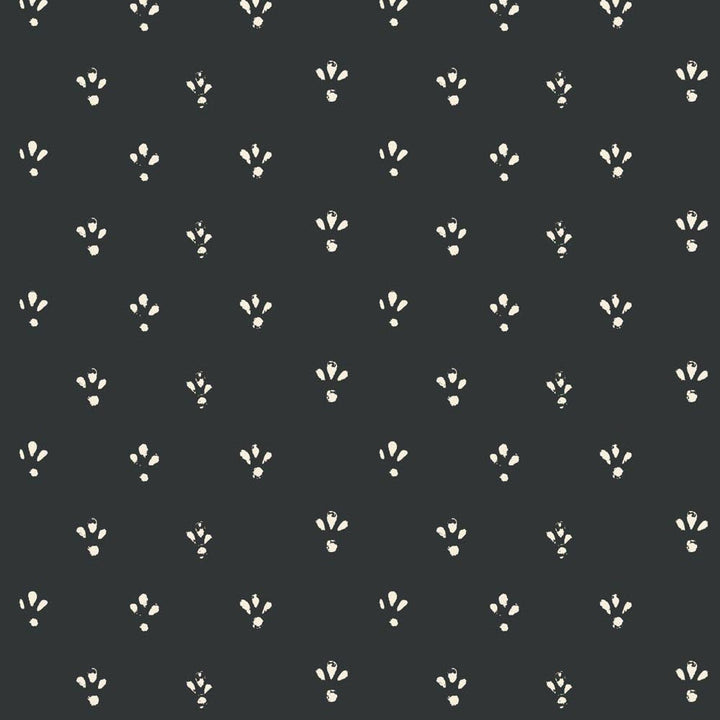 Fleur - Soot Black Wallpaper