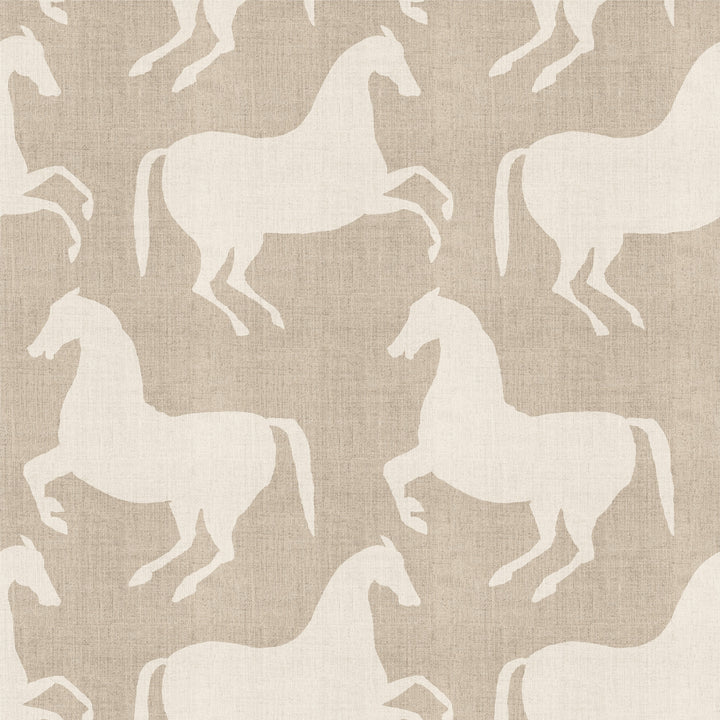 Paper Horses - Raw Linen Wallpaper