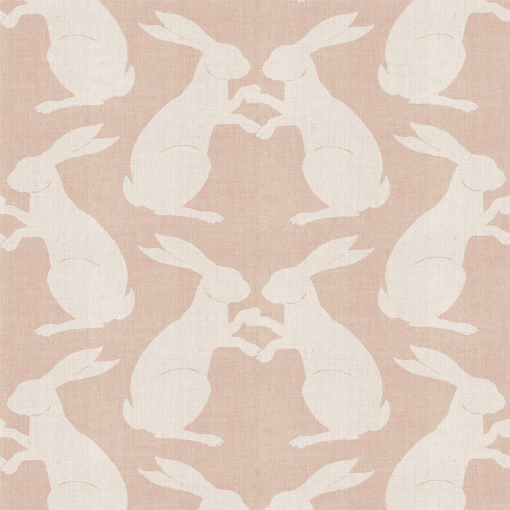 Paper Rabbits - Sunlit Rose Wallpaper