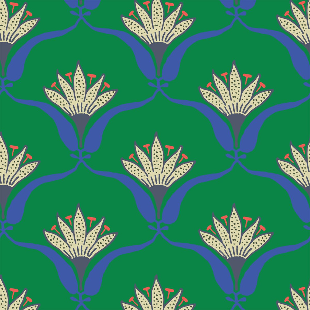 Wallflower - Jade Floral Wallpaper by Julianne Taylor Style