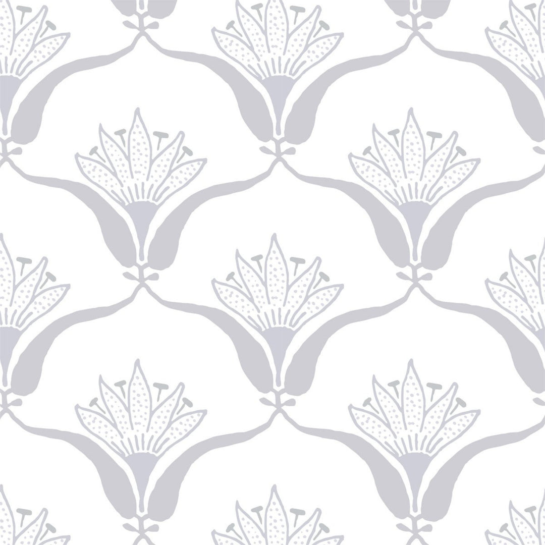 Wallflower - Silver Mist Floral Wallpaper by Julianne Taylor Style