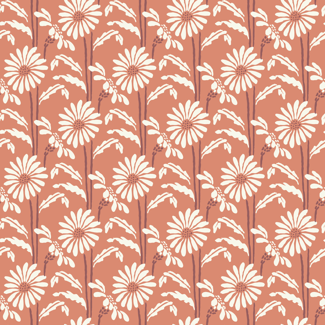 Woodland Bloom - Pink Peppercorn Floral Wallpaper